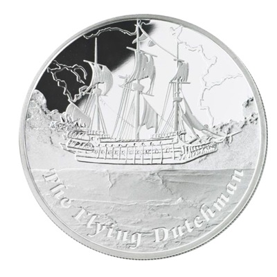 2013 1oz Silver Proof - THE FLYING DUTCHMAN - Click Image to Close